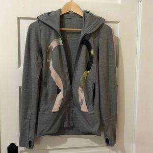 Lululemon In Stride Jacket Watercolor Citron